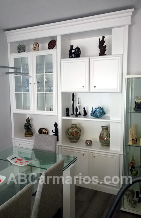 mueble salon lacado blanco 6